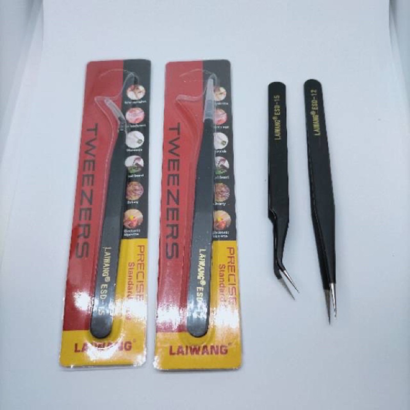 PINSET / TWEEZER VETUS , LAIWANG , GOOI  for EYELASH EXTENSION , SAMBUNG BULU MATA, LASH LIFT