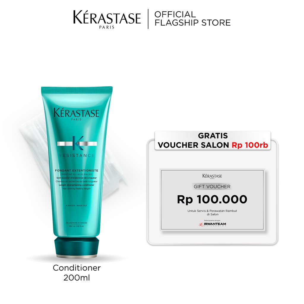 Kerastase Conditioner Rambut Panjang - Fondant Extentioniste 200ml Kondisioner untuk Memperkuat Rambut Panjang