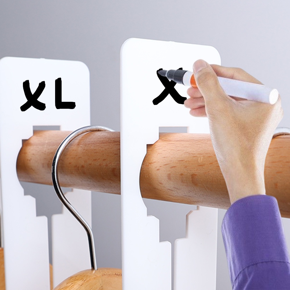 10pcs Pakaian Warna Size Dividing Tag Coat Shirt Scarf Classify Board Writable Garment Sort Cards Closet Pakaian Menandai Pemisah Untuk Asrama Keluarga Hotel Dress Shop