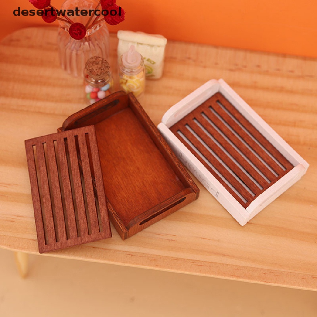 Deid1: 12rumah Boneka Miniatur Keranjang Roti Kotak Penyimpanan Rak Rak Model Home DecorToy Martijn