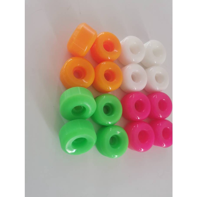 53* 34MM 99A Roda skateboard Bentuk H 4pcs candy color 2use road wheel Roda skateboard slide