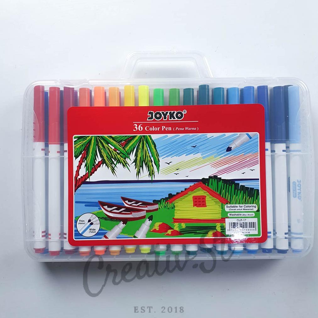 

JOYKO COLOR PEN PULPEN 36 WARNA CLP-17 TERLARISS...,,,,,