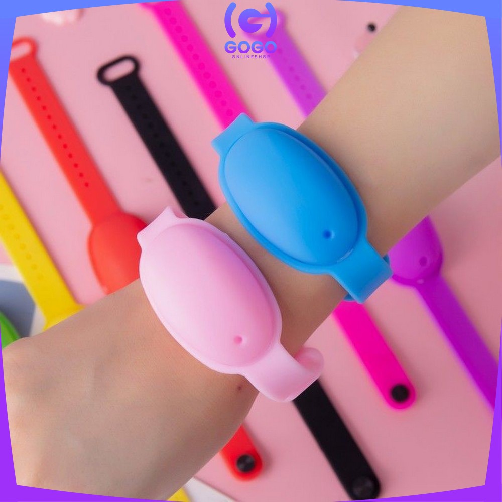 GOGO-C129 Gelang Silikon Hand Sanitizer Dispenser Pembersih Tangan Wristband Handsanitizer Bracelet