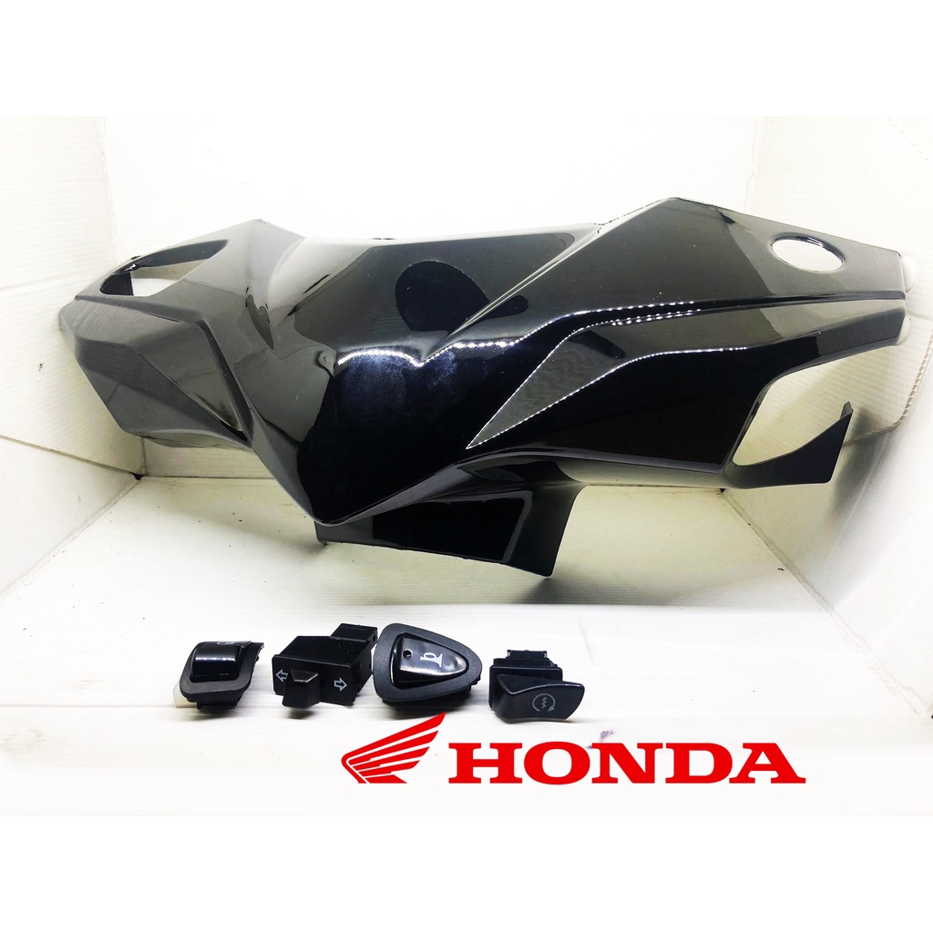 batok kepala depan honda beat fi 2013 2014 hitam stater kasar + saklar set vietnam