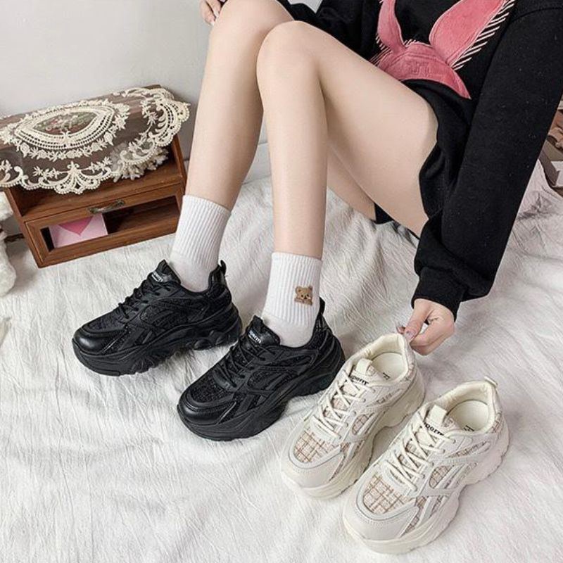 20092 Sepatu Sneakers Wanita Import Kekinian Sport Shoes