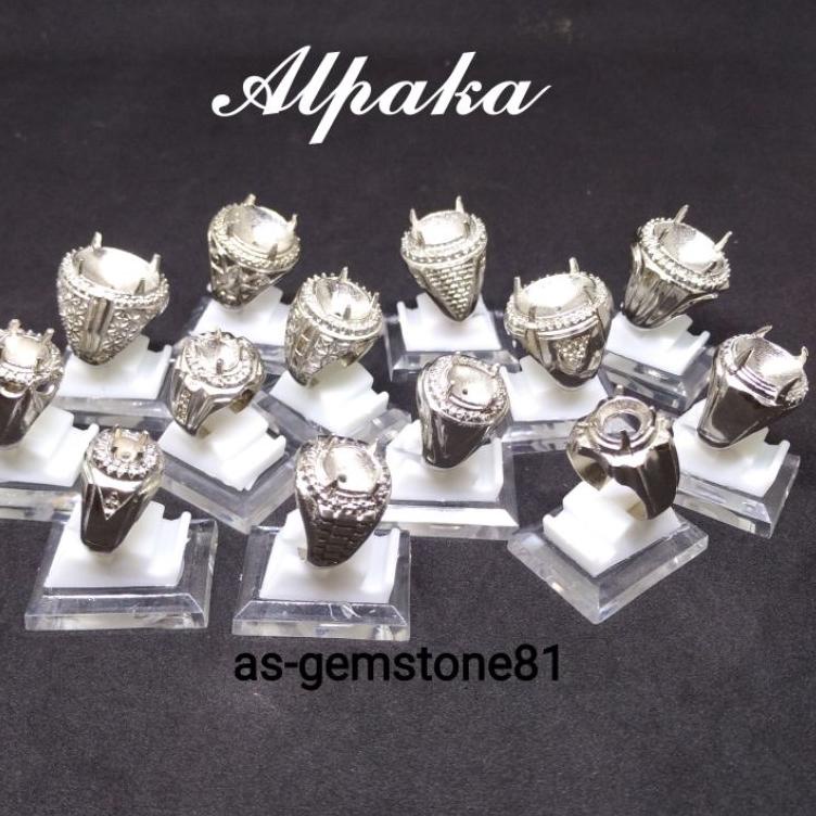 Emban Ring Cincin [alpaka] Cakar Silver ‑ BKJ.10De22ᴺ