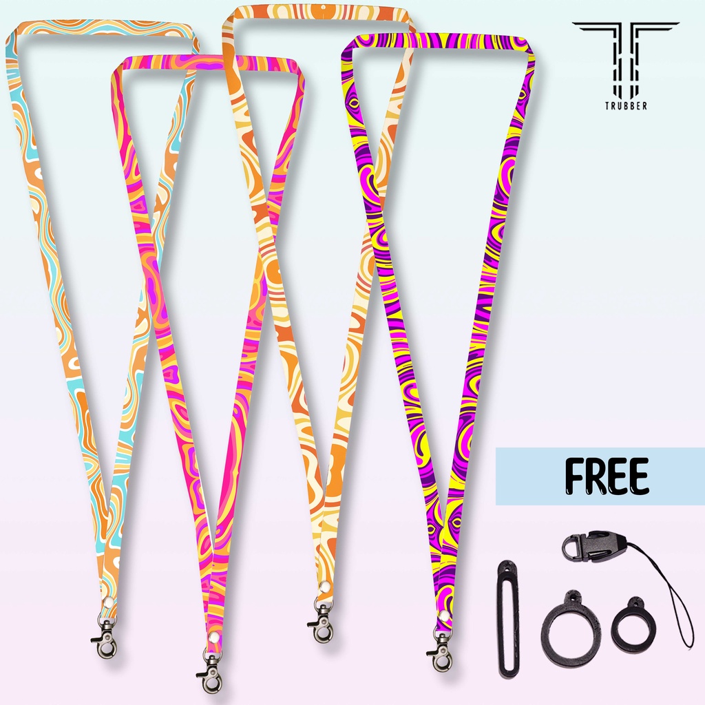 

Lanyard aesthetic / lanyard cewek / Tali lanyard / tali hp / Lanyard 3pcs Oring dan kait HP TRB6