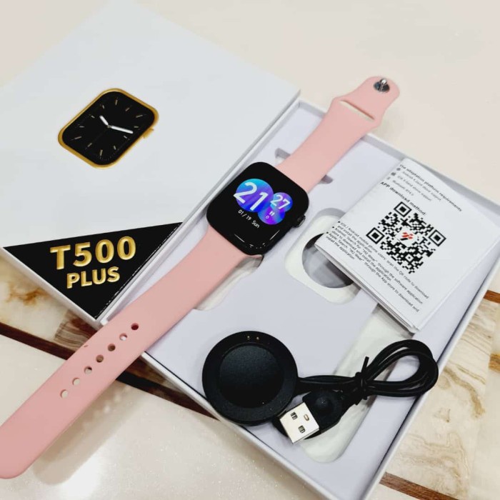 Smartwatch T500 Hiwatch Jam tangan Layar Cerah Model T500