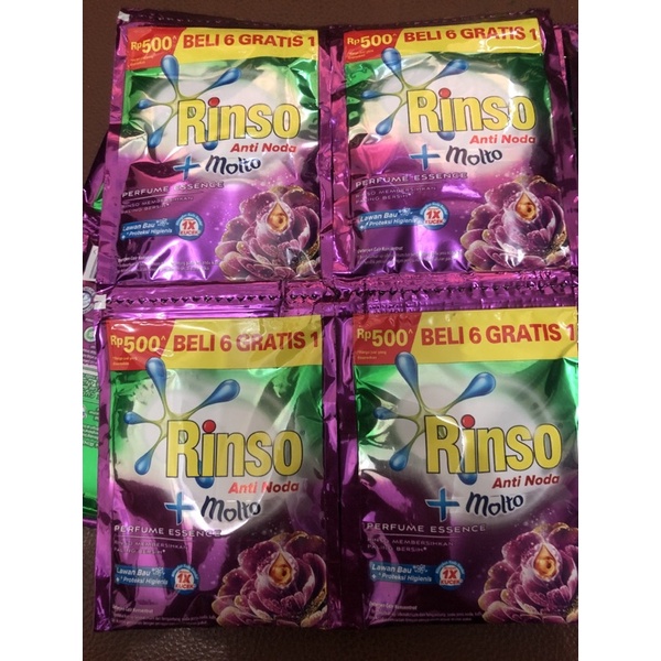 1 Dus Rinso Cair 20 ml Rinso Molto Anti Noda Rinso 500