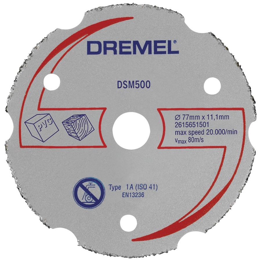 DREMEL DSM500 Cutting Disc for Wood &amp; Plastic (for Saw Max DSM20)