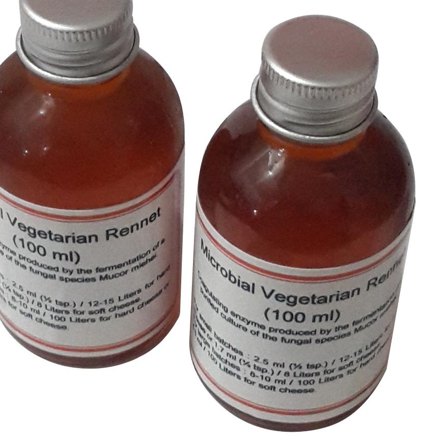 

と Microbial Vegetarian Rennet - bahan pembuatan keju け