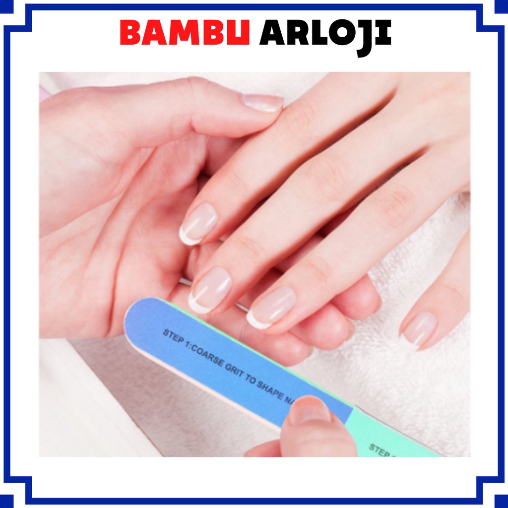 BAJ Nail Art Amplas Kuku 7 Steps Pengikir Kuku Manicure Pedicure Nail Buffer Gel Art Tool AK001