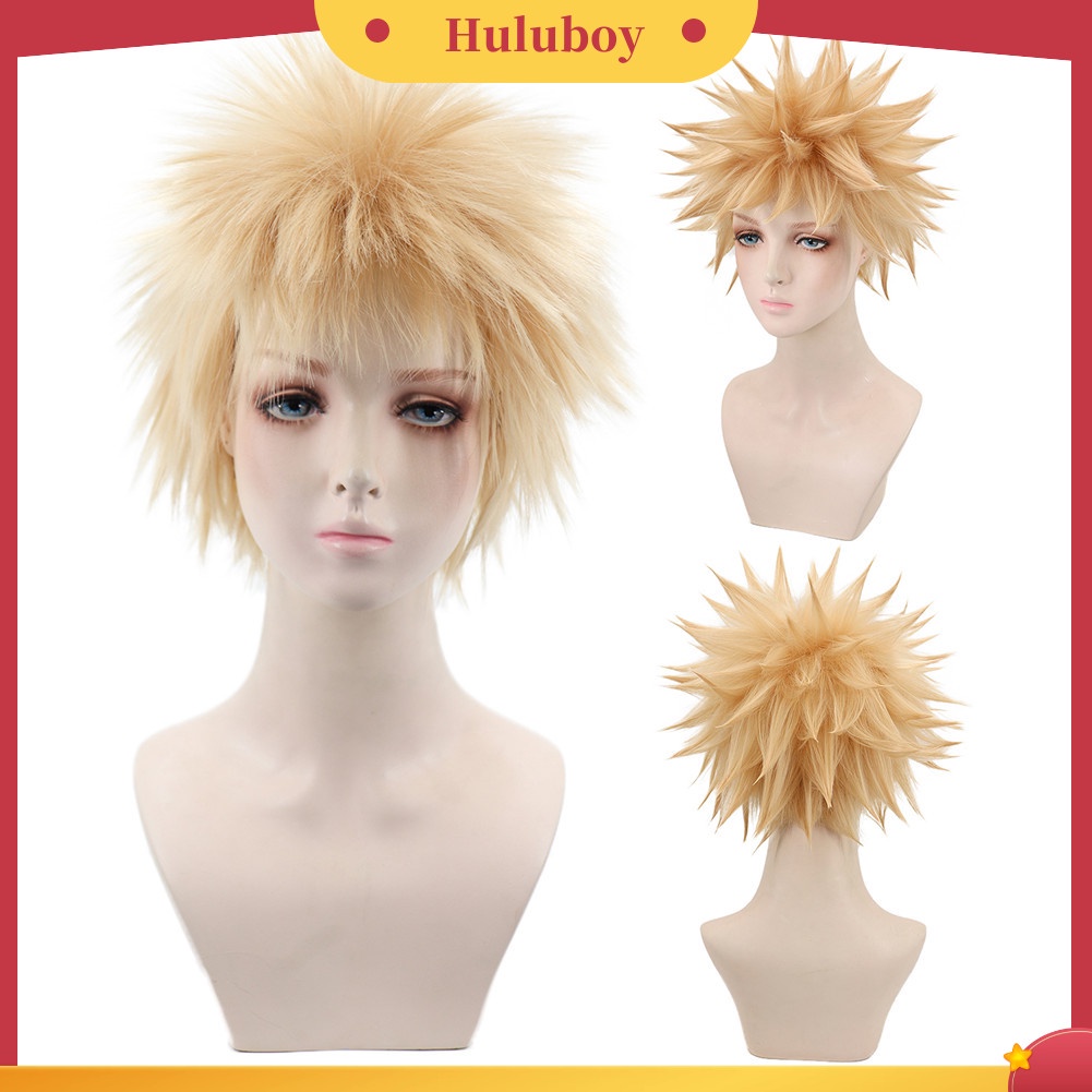 Wig Rambut Cosplay Anime Bahan Fiber Tahan Panas Untuk Unisex