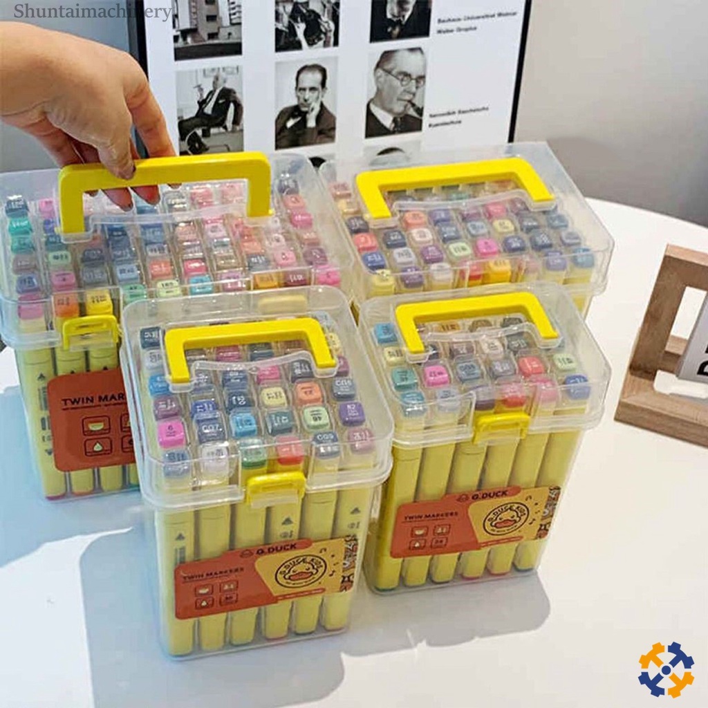 

G Duck Spidol Dual Side Fine Art Marker Color double headed marker set Multi Color 48 60 PCS