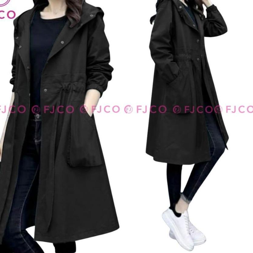 Stok Terbatas FJCO - Cardigan Oversize Wanita Korea Kardigan Oversize Coat Kyori Hoodie