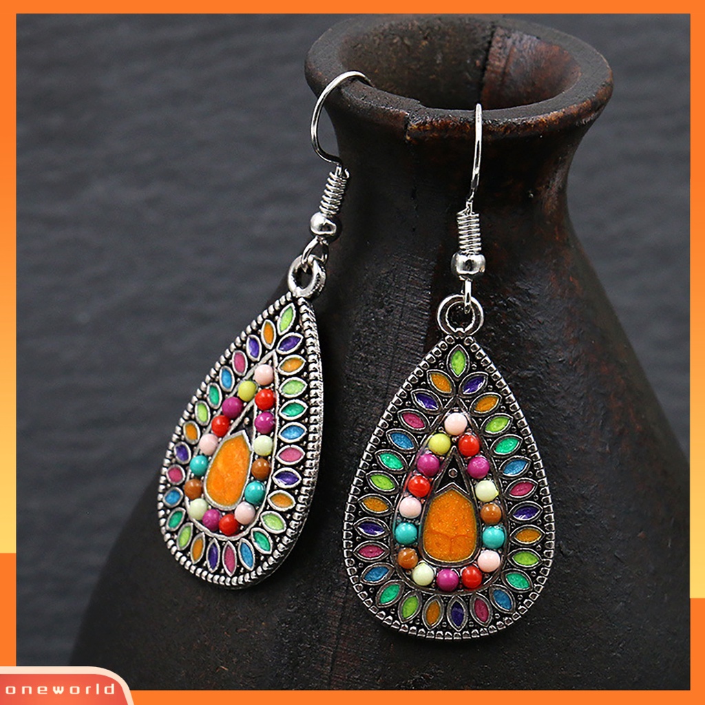 [WONE] Anting Retro Bohemian Vintage Ear Ring Juntai Eardrop Untuk Ruang Ganti