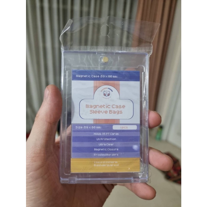 Kartu Wonder Guard Magnetic Case For Pokemon Mtg Yugioh Card + Uv Protection