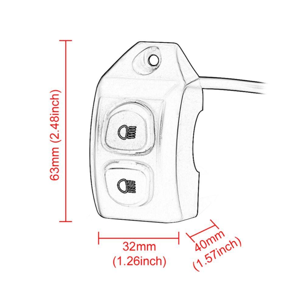 Lanfy Saklar Lampu Kabut Moto R1200GS ADV LC Gagang Motor Handle Switch Modifikasi Toggle Aksesoris Motor Push Button Switchs