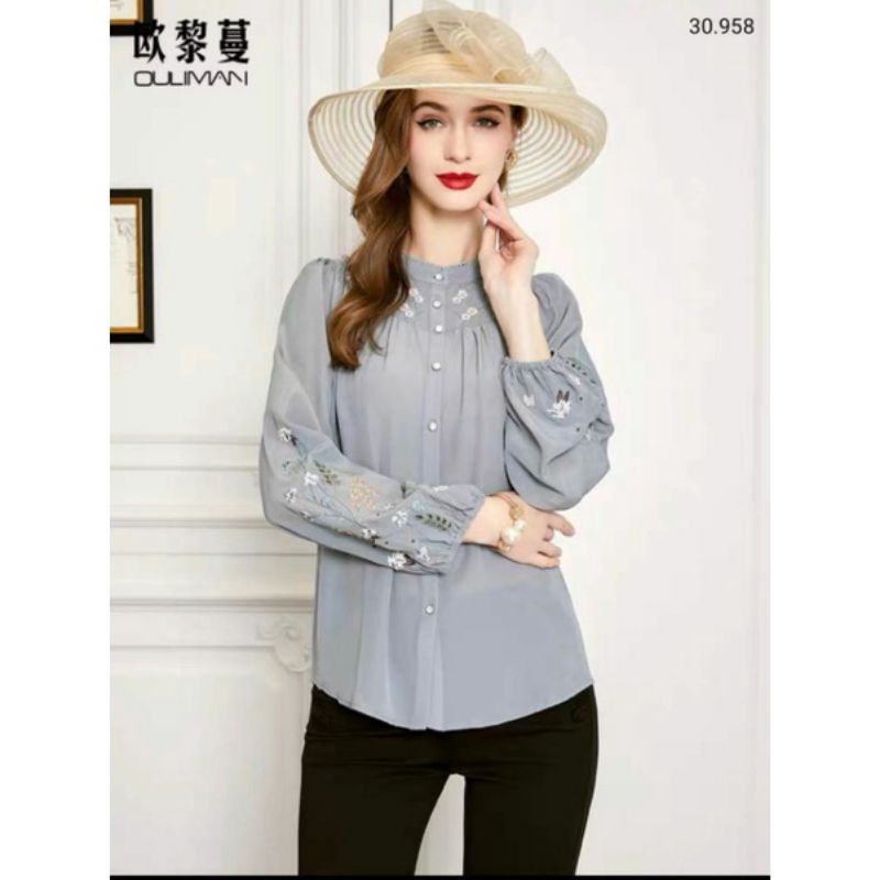 BLOUSE SHEIXE BORDIR FASHION IMPORT TERBARU