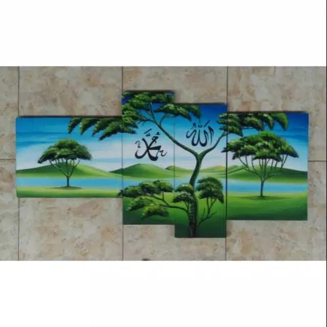 

Lukisan Kaligrafi - Lukisan Kaligrafi Pemandangan Alam Natural - Xlxcdriyoni