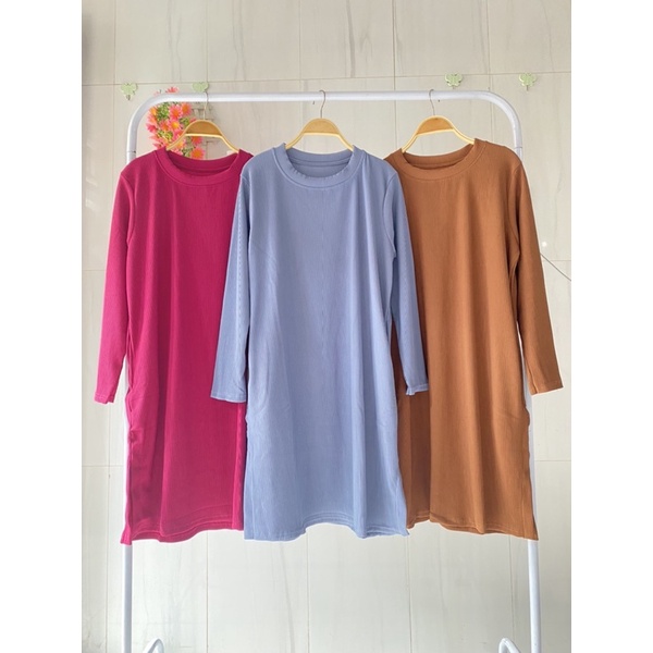 040 tunik basic hanover merk clarke tunik wanita