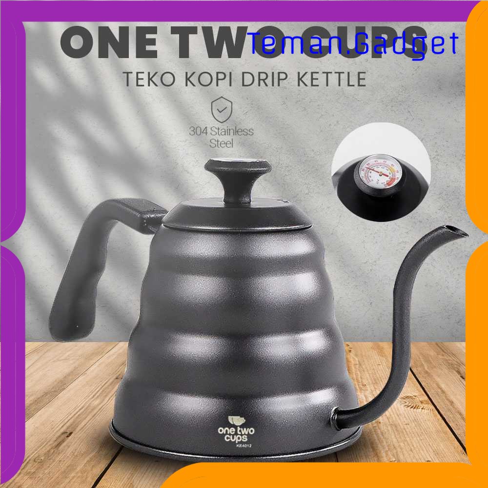 TG - DPR One Two Cups Teko Kopi Maker Pot Drip Kettle with Thermometer - KE4012