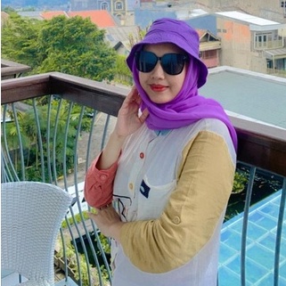 Hijab Segi Empat Bella Square Topi bucket