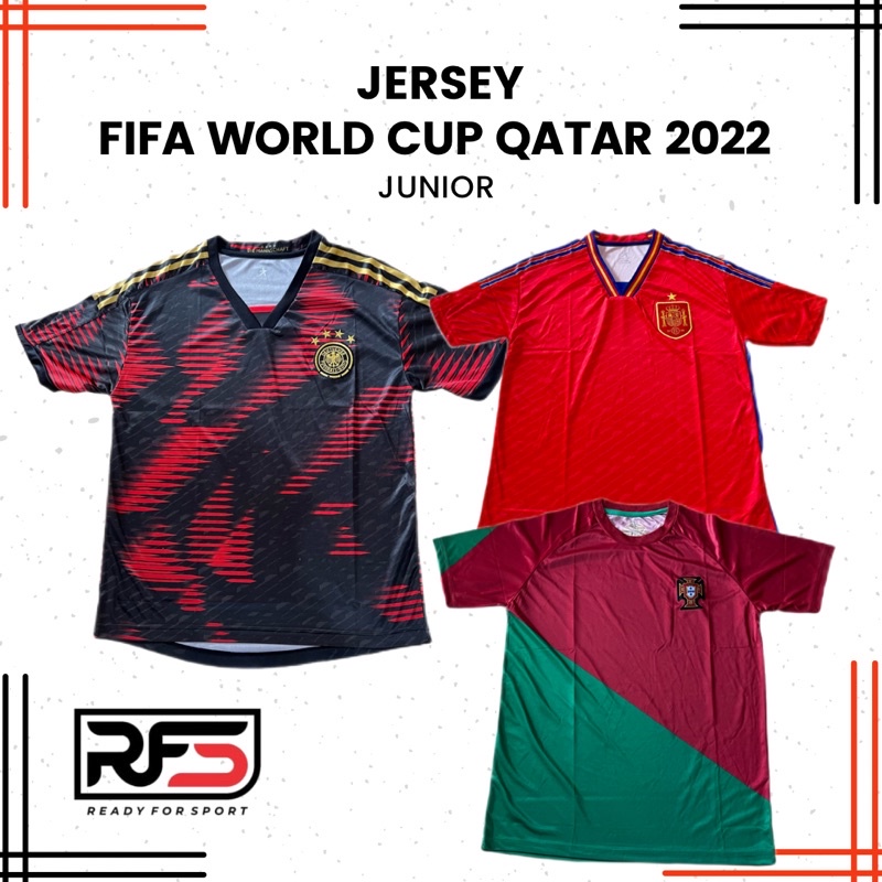 Jersey Junior Sepak bola Piala dunia / Jersey World Cup 2022 / Baju sepak bola World Cup Qatar 2022