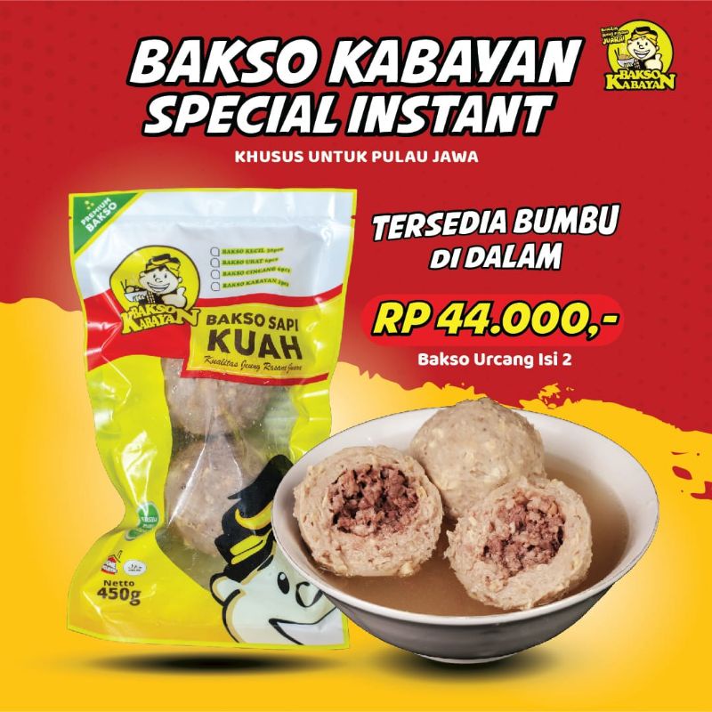 

Bakso baso Kabayan Special Instant