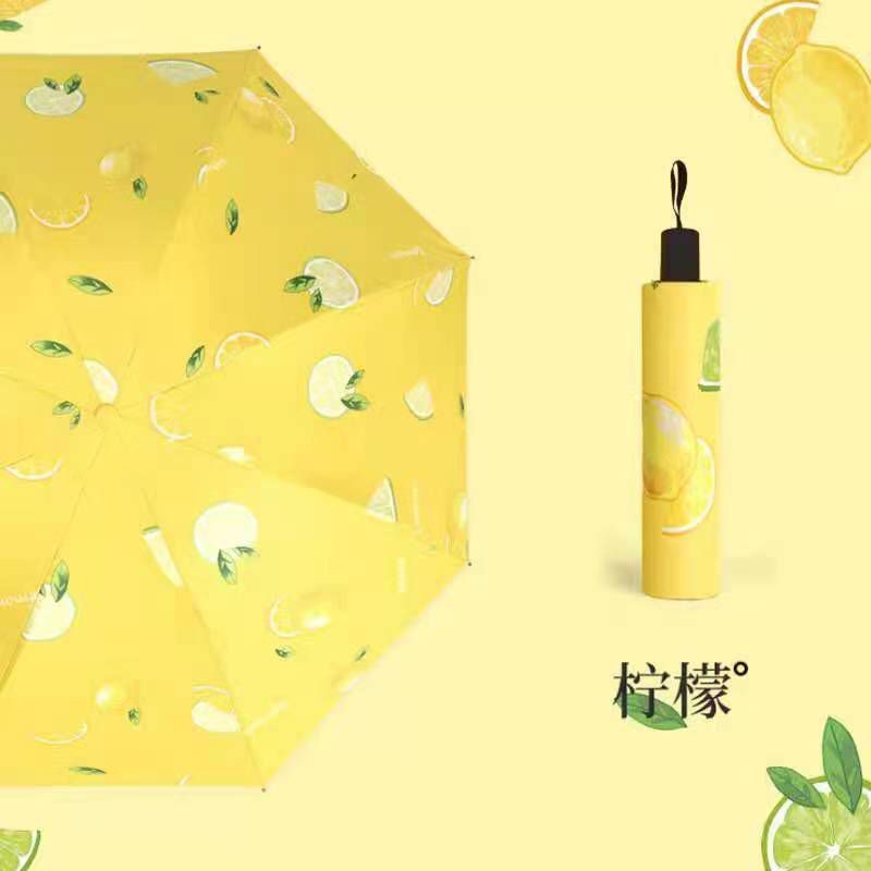 Payung Lipat Motif Buah Buahan Anti UV Payung 3D / Payung 3D Viral