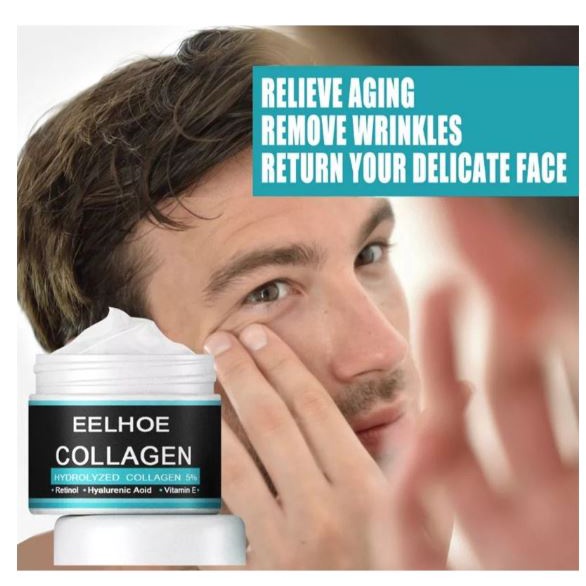 EELHOE Men's Collagen Cream  Penghilang Kerutan Kantung Mata 50gr