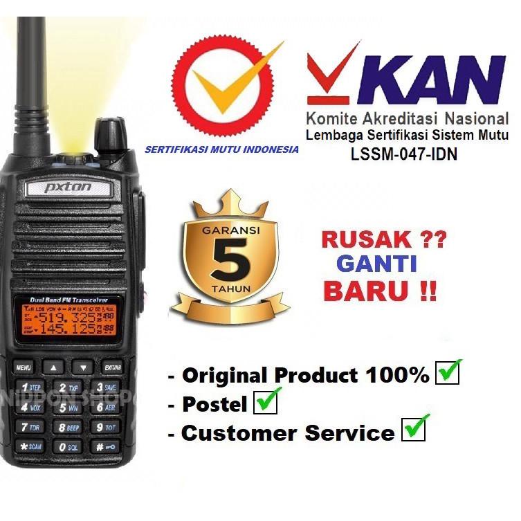 Harga Termuraah PXTON Ht Handy Talky 82 + Headset Original UV-82 UV-82, UV82