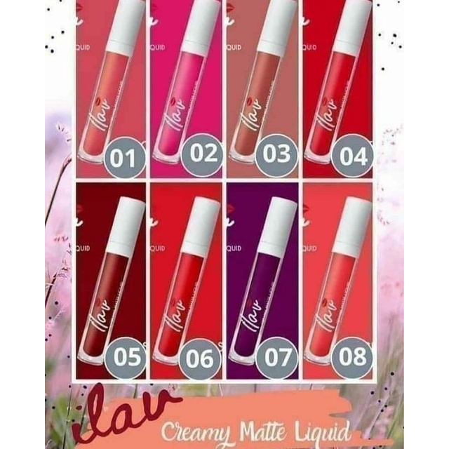 ilav lipcream/lipstik - 8 varian warna