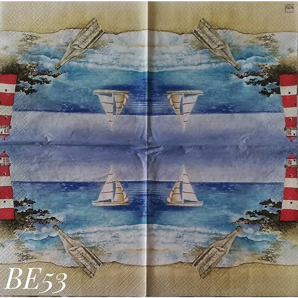 

Napkin Euro Beach BE53/ Tissue Decoupage