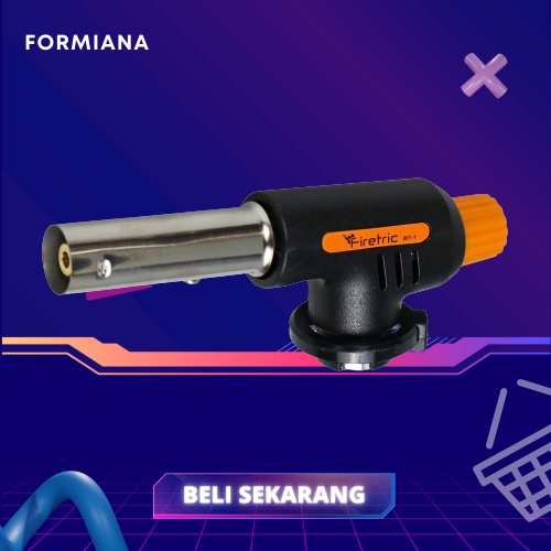 FM  - Firetric Flame Gun Gas Hitam / Korek / Gas Blow Torch