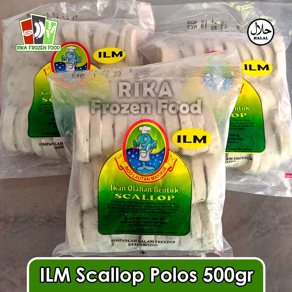 

ILM Scallop Ikan Polos 500gr