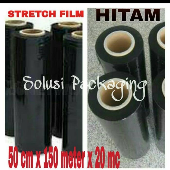 

Plastik Stretch Film HITAM 50cmx150meter/Strech Film/Shrink/Segel/Wrap