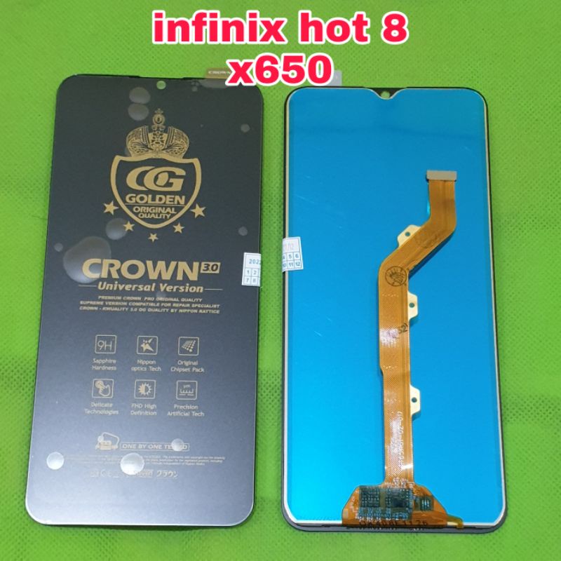 lcd ts touchscreen infinix hot 8 / x650 fullset