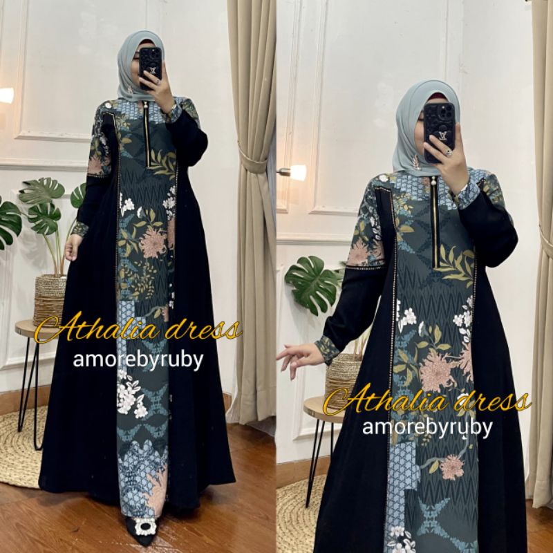 GAMIS CANTIK TERBARU/GAMIS ATHALIA AMORE BY RUBY ORIGINAL