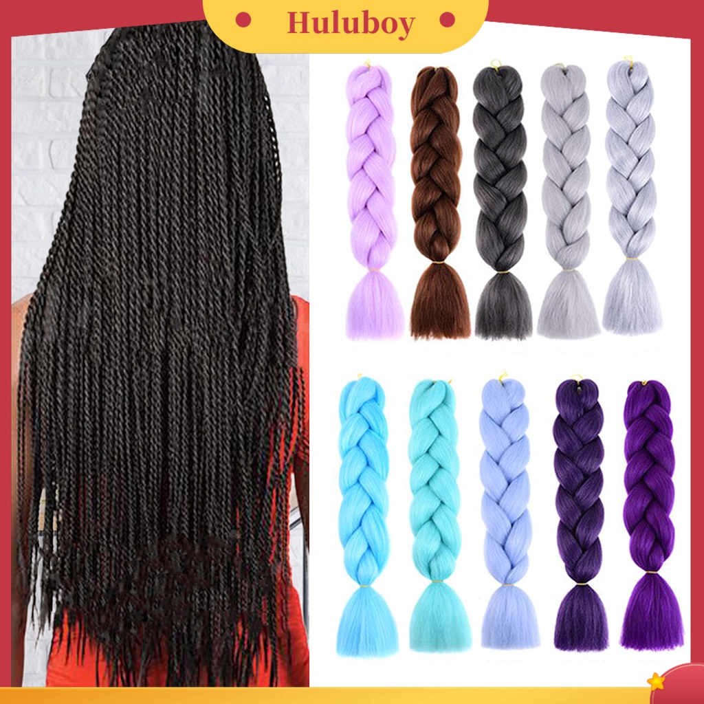 Aksesoris Rambut Ekstensi Model Kepang Jumbo Bahan Serat Suhu Tinggi