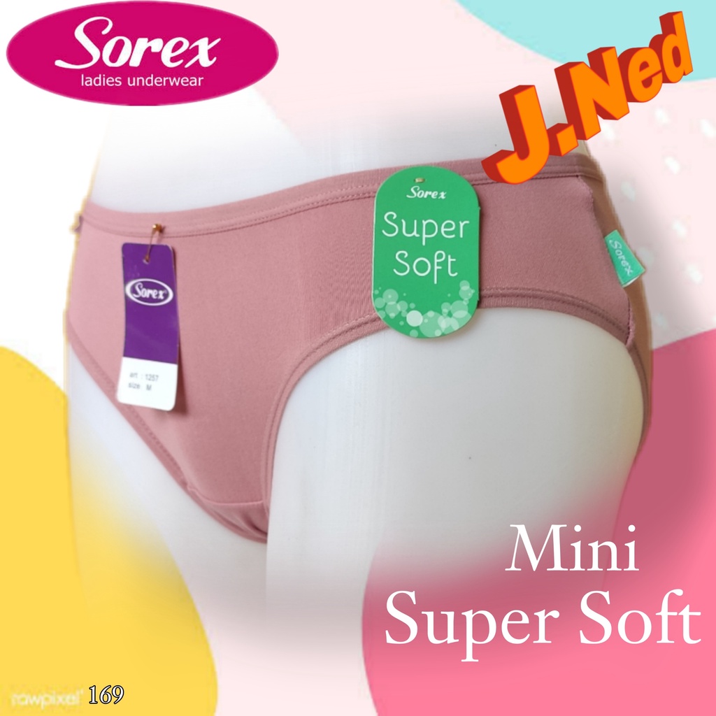 J169 Sorex Super Soft Celana Dalam Wanita Dewasa dan Remaja Midi Size M L EL QL