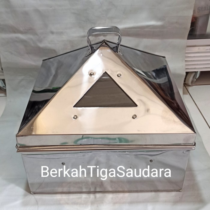 KUKUSAN KOTAK STAINLESS KLAKAT KOTAK UKURAN 45 CM