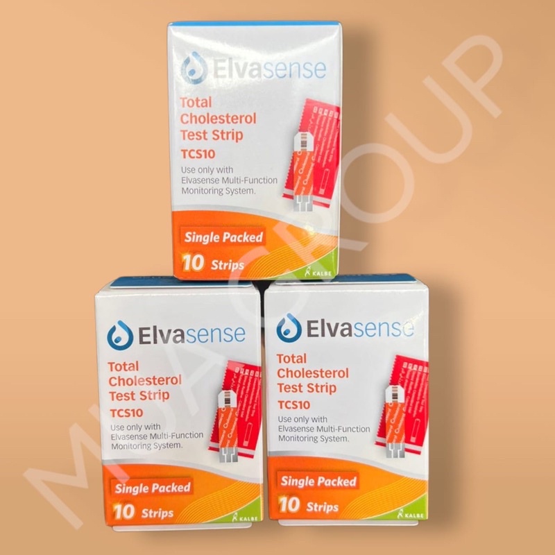 Test Strip Cholesterol Elvasense isi 10 Kolesterol Elva