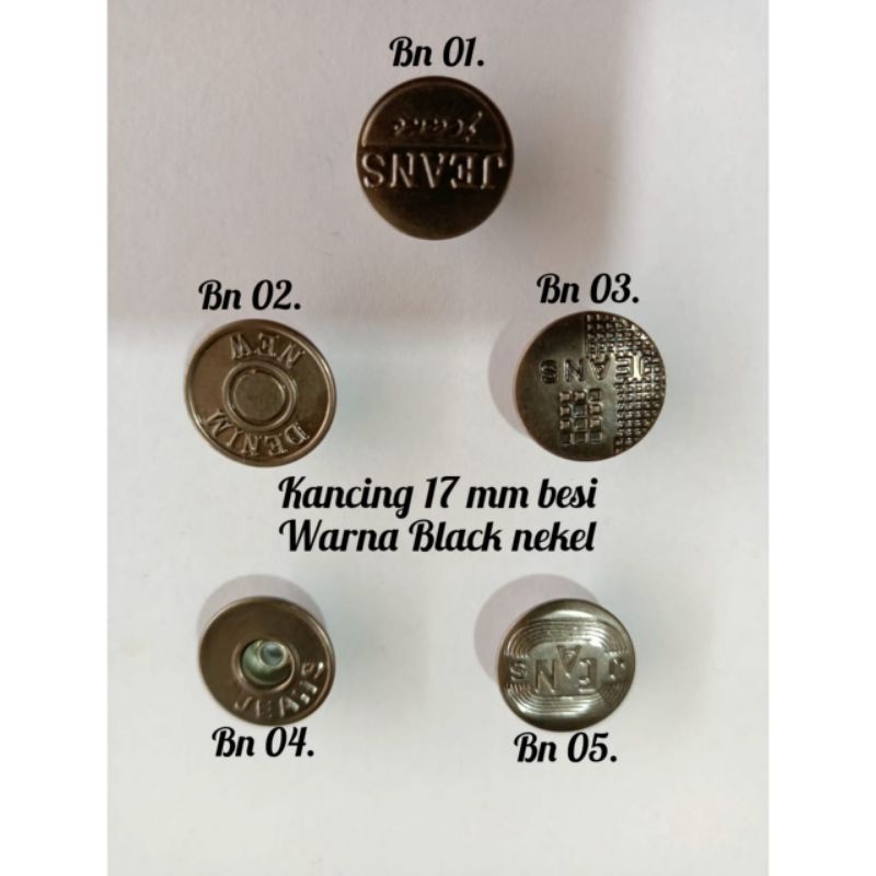 KANCING JEANS BESI 17 mm/1000 PCS