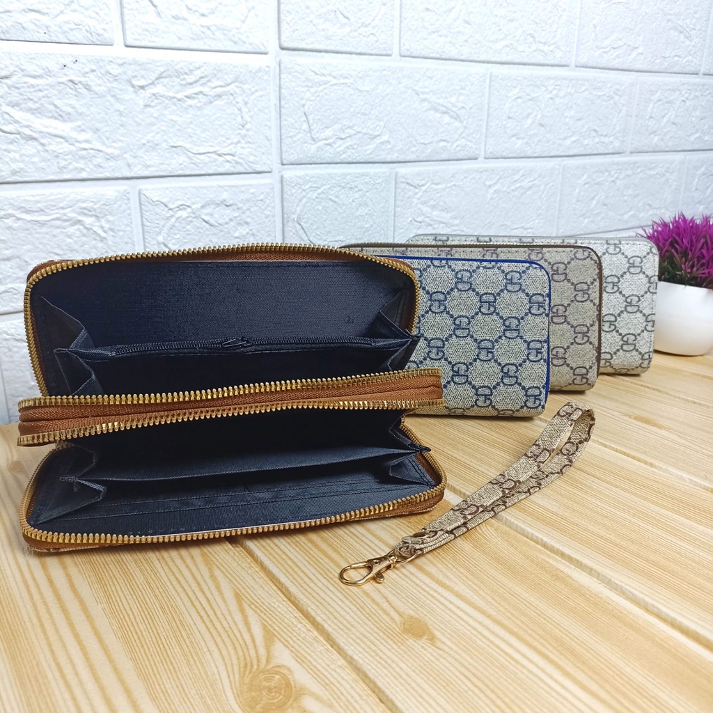 AND / COD / Dompet Panjang Wanita Import Zipper Dompet Jalan Cewek Motif Cantik Dompet Panjang Perempuan Dewasa Dompet Casual Murah D38