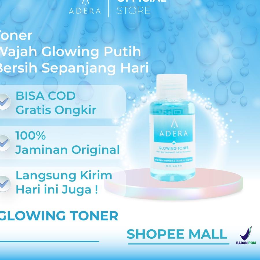 ADERA CREAM, FACIAL WASH, TONER, Wajah Glowing Atasi Jerawat Flek Hitam Original BPOM 100% Original 