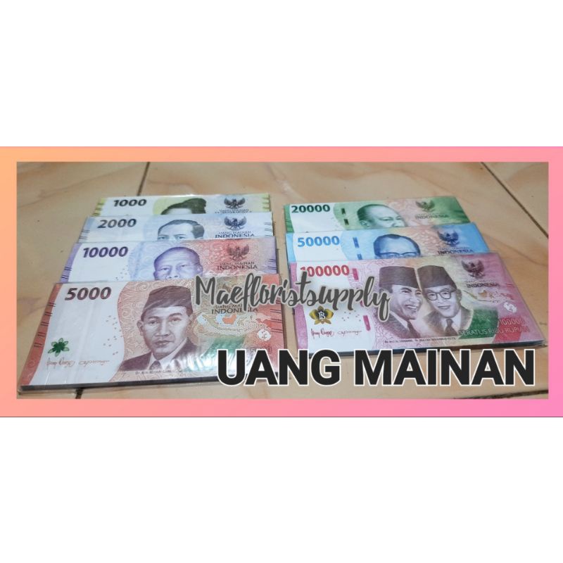 

( 100 PCS ) uang MAINAN versi baru tahun 2022 | uang MAINAN | uang mahar