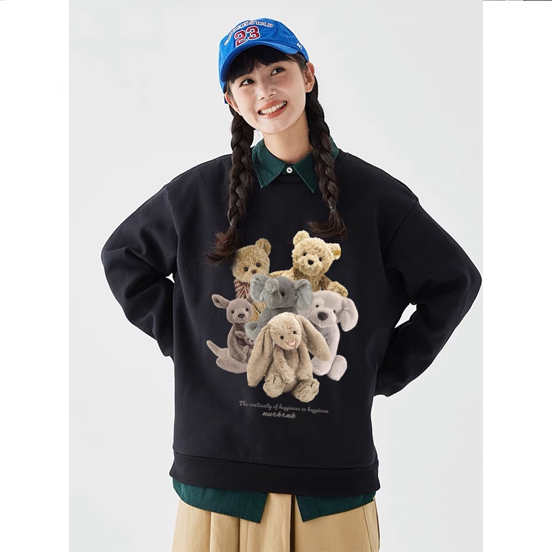 Sweater Oversize Teddy Bear Unisex Sweater Oversize Korean Style