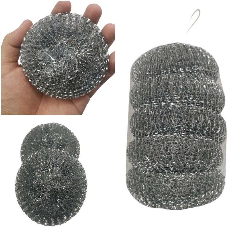 SABUT CUCI PIRING - SPON KAWAT SILVER ISI 5