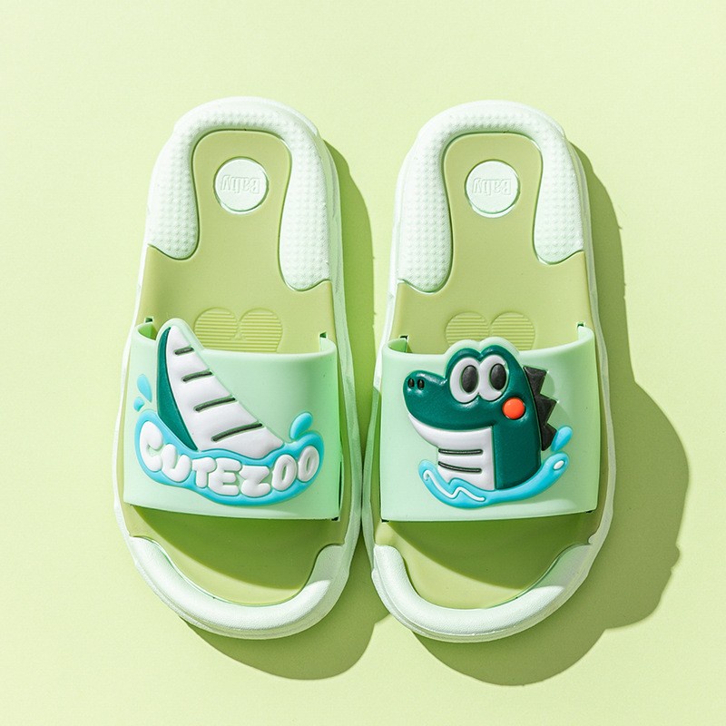 SANDAL ANAK KARAKTER DINOSAURUS MOTIF LUCU ANTI LICIN WATERPROOF BREATHABLE UNISEX CEWEK COWOK PEREMPUAN LAKI - LAKI NON SLIP  Dino Cutezoo VA378